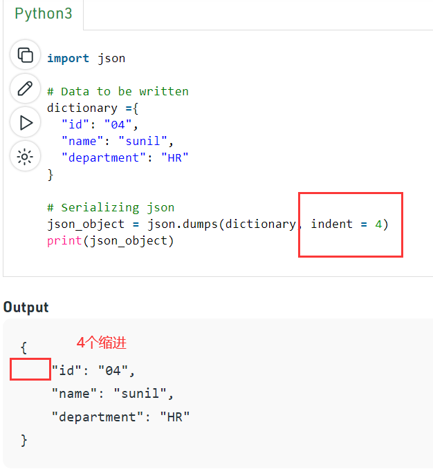 Json loads and json dumps 