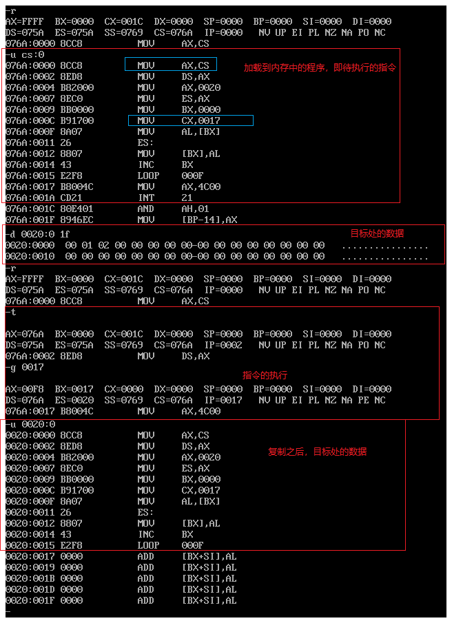 debug 跟踪结果