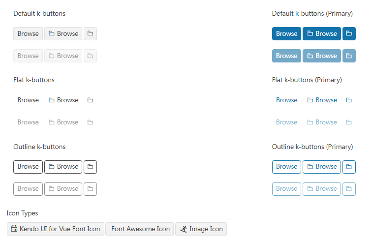 UI组件库Kendo UI For Vue原生组件 - Button中文入门指南 - AABBbaby - 博客园