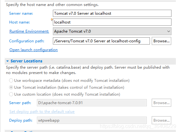 tomcat-server-location