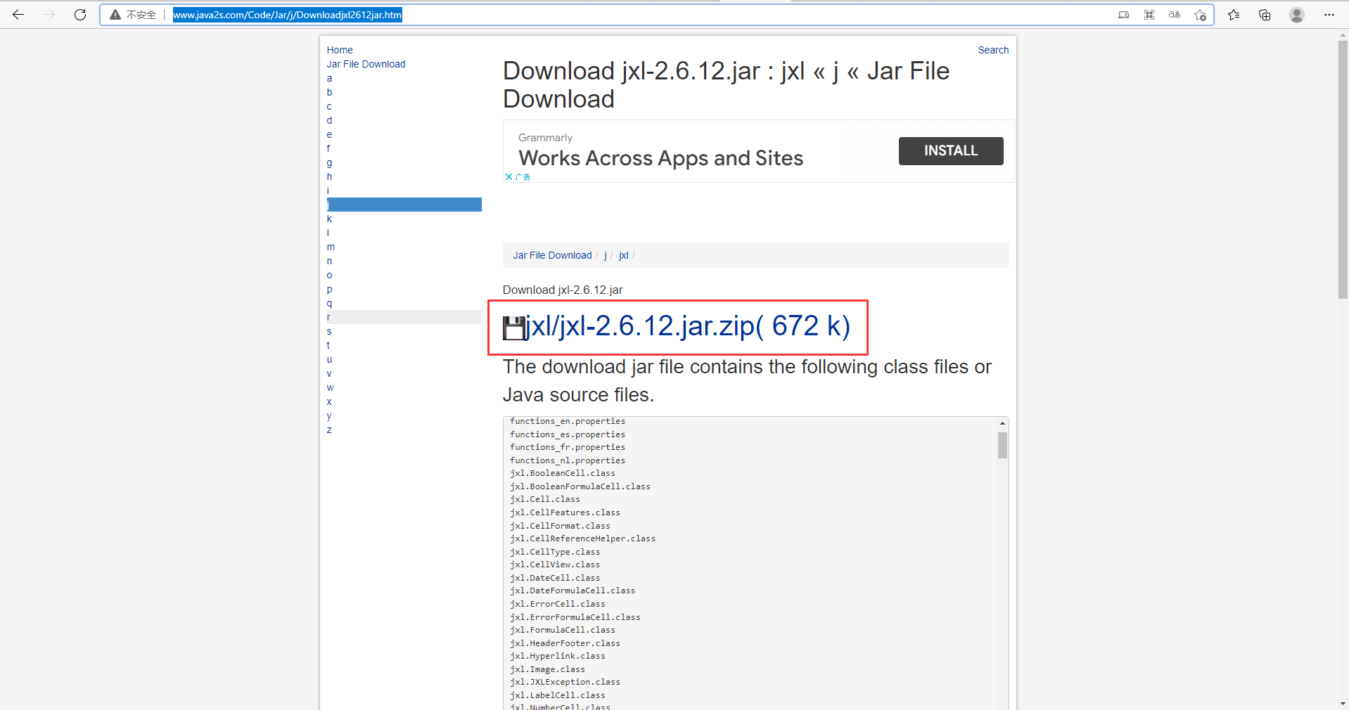 jxl jar file download for eclipse