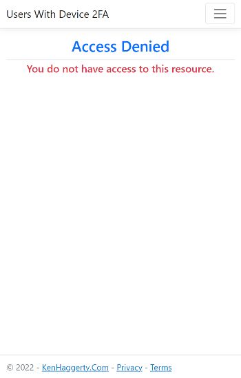 Access Denied Mobile.