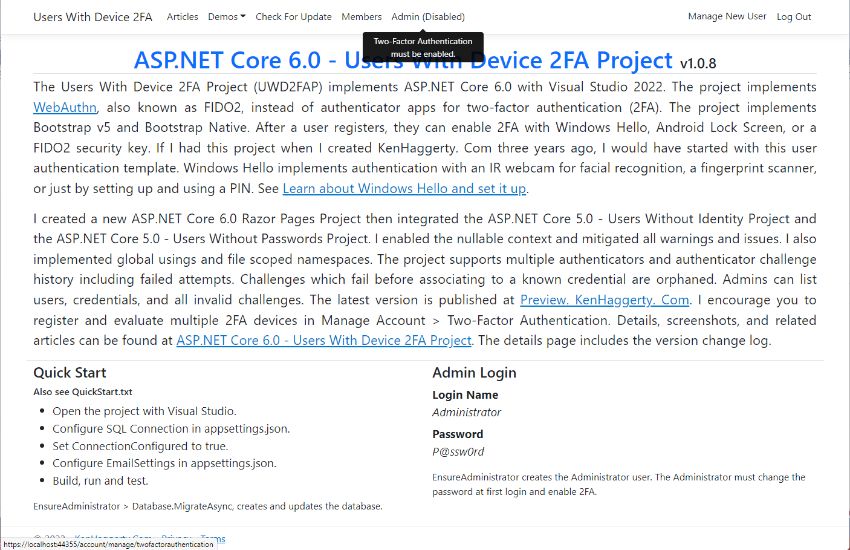 管理员已禁用。