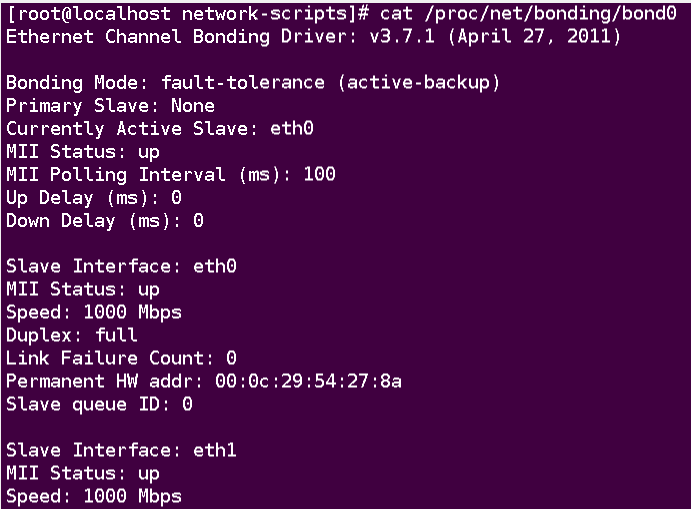 Linux bond py 