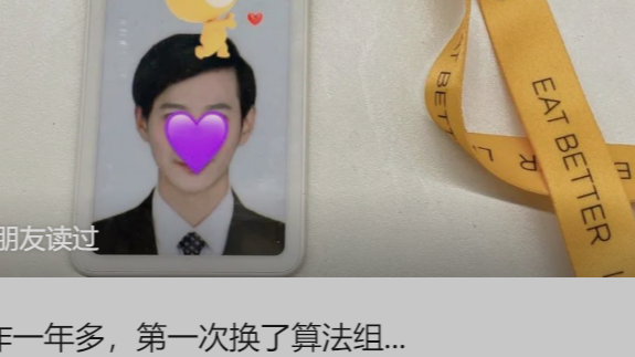 工作一年多，第一次换了算法组...