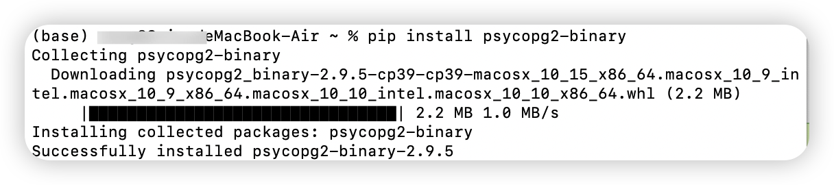 psycopg2 mac m1