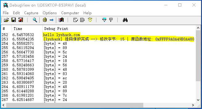 驱动开发：内核层InlineHook挂钩函数