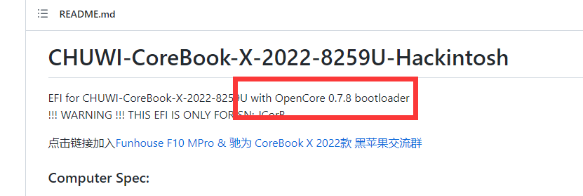 2022.06.10】驰为Corebook x 14 刷入黑苹果- Mokou - 博客园