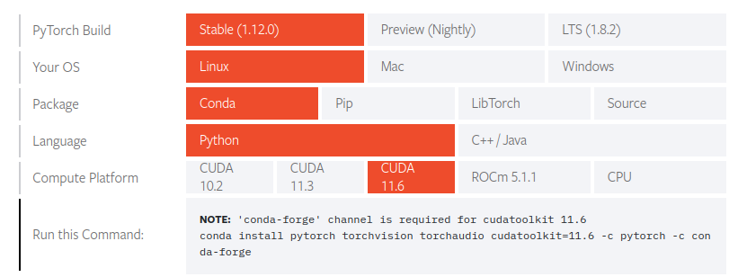 Ubuntu best sale 20.04 pytorch