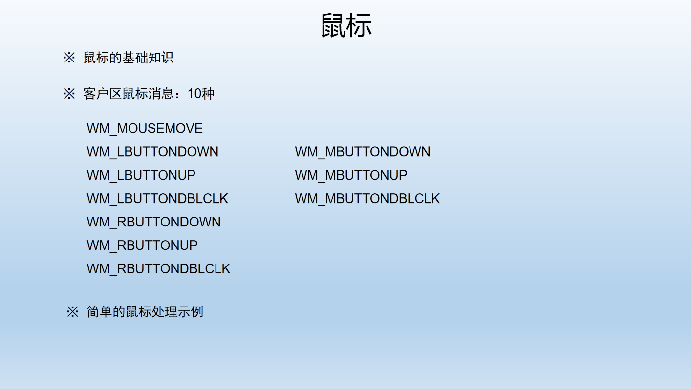 7-Windows程序设计 -鼠标 