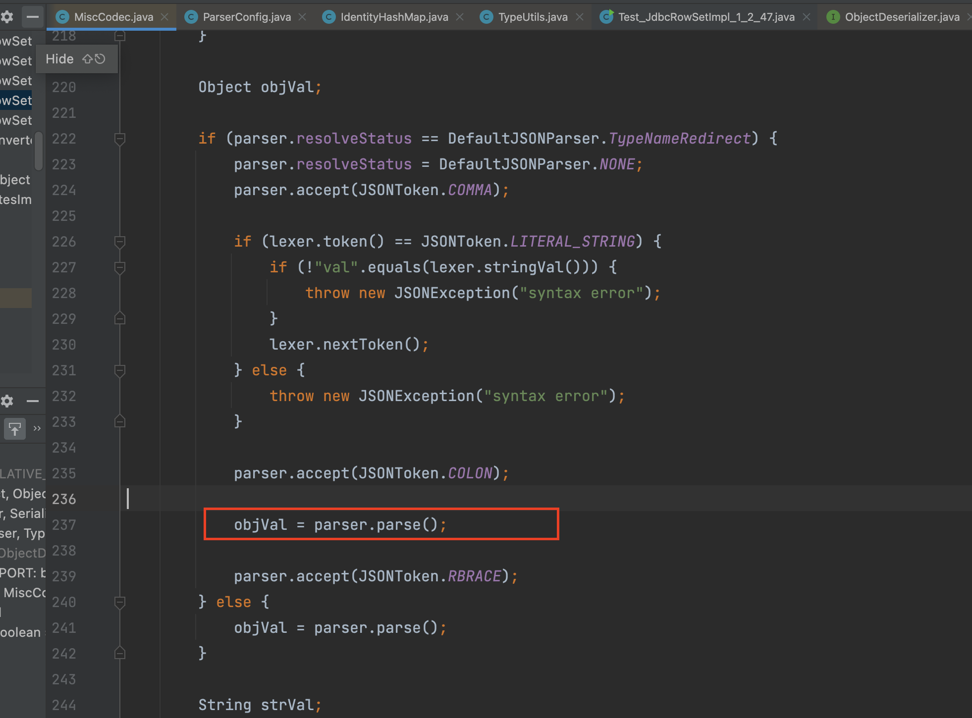 Java fastjson