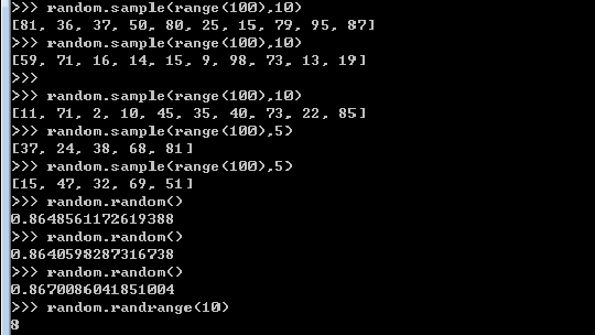 python random ѧϰ