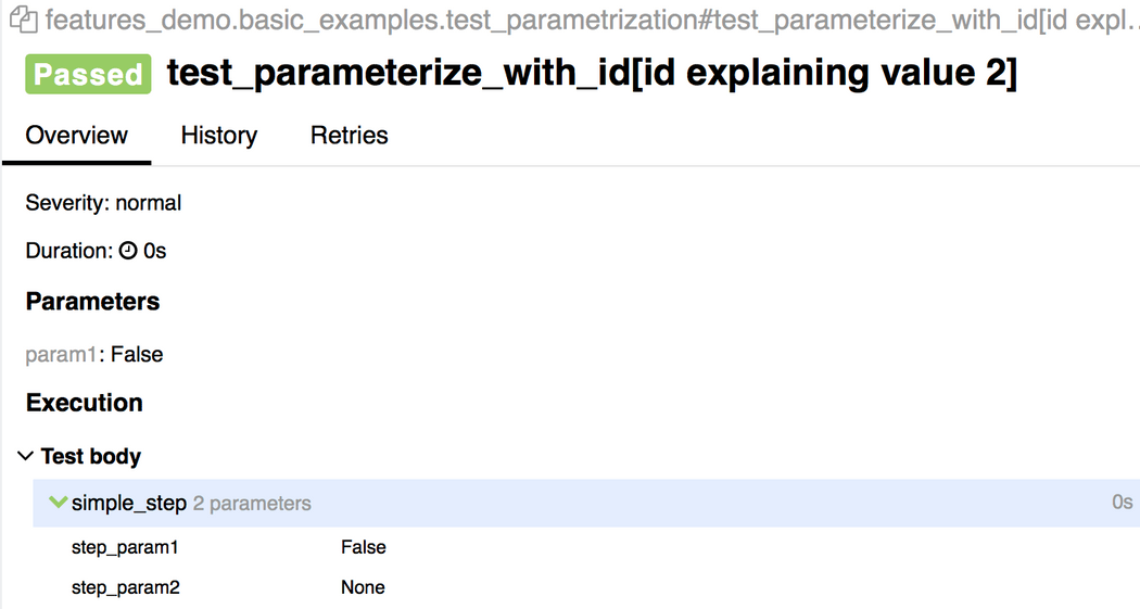 Multiple invocations of tests with different parameters.