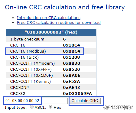 CRC校验码简介及CRC16的计算方法