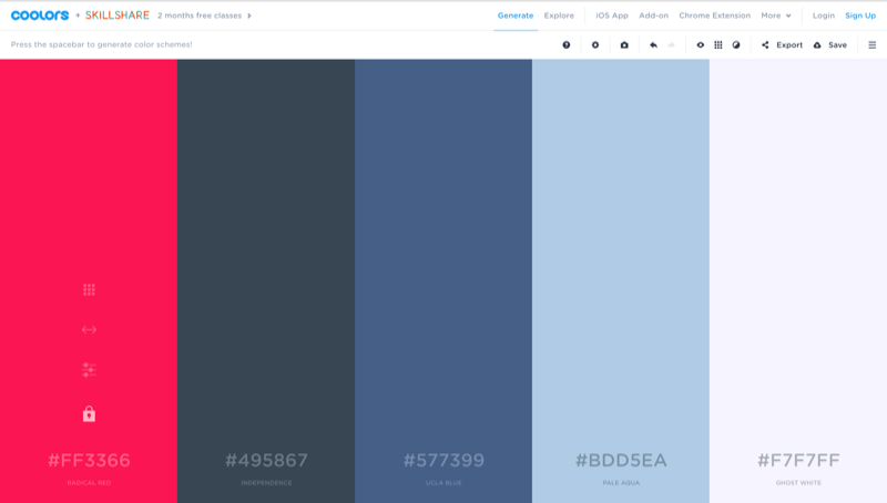 design color palette