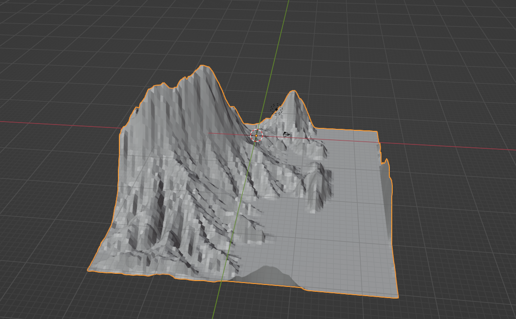 blender导入灰度图生成地形模型