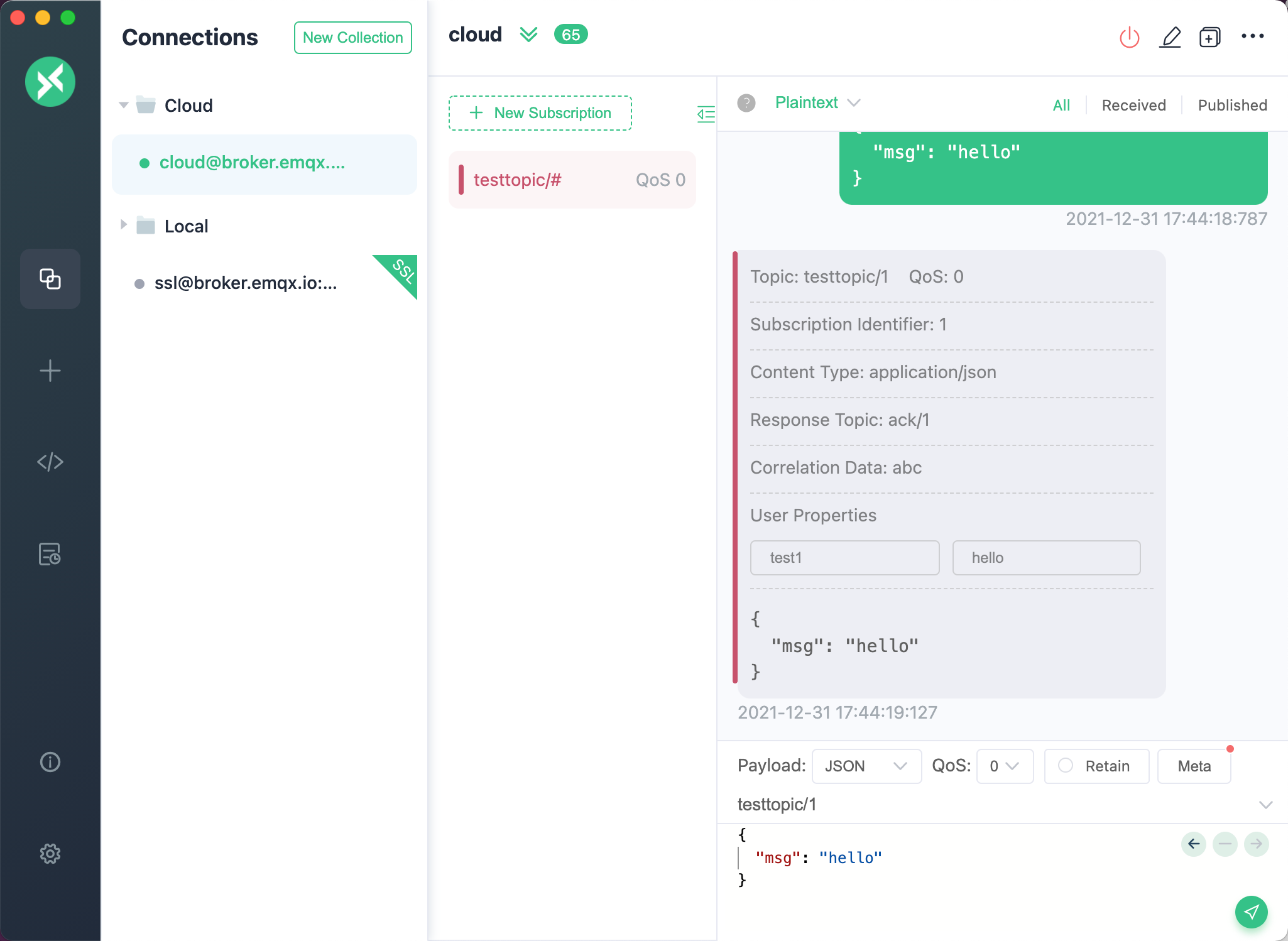 MQTT X 支持更多 MQTT 5.0 属性