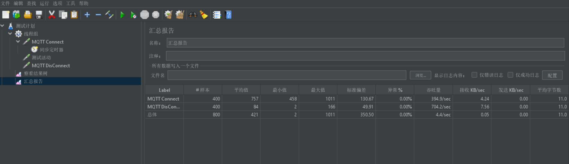 JMeter 汇总报告2