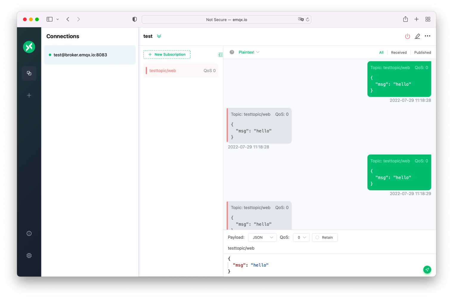 MQTT X Web