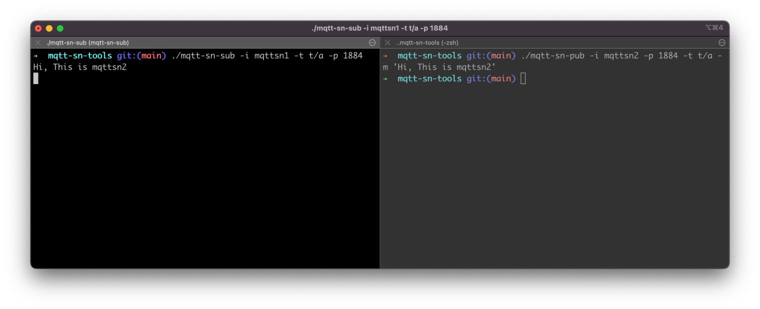 mqtt-sn 发布、订阅