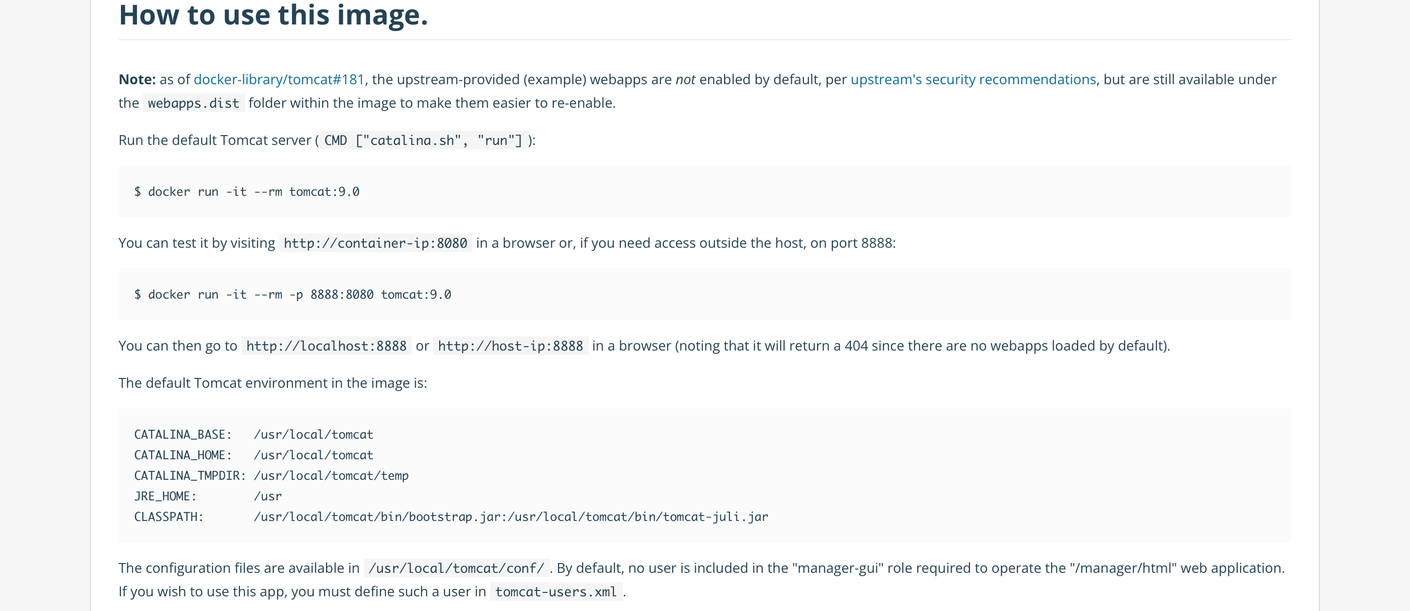 tomcat官方使用方式