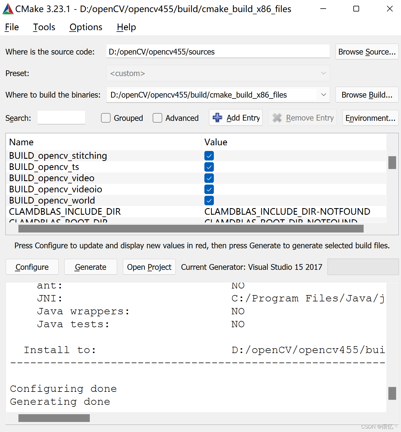 opencv cmake windows link cannot open file lib release