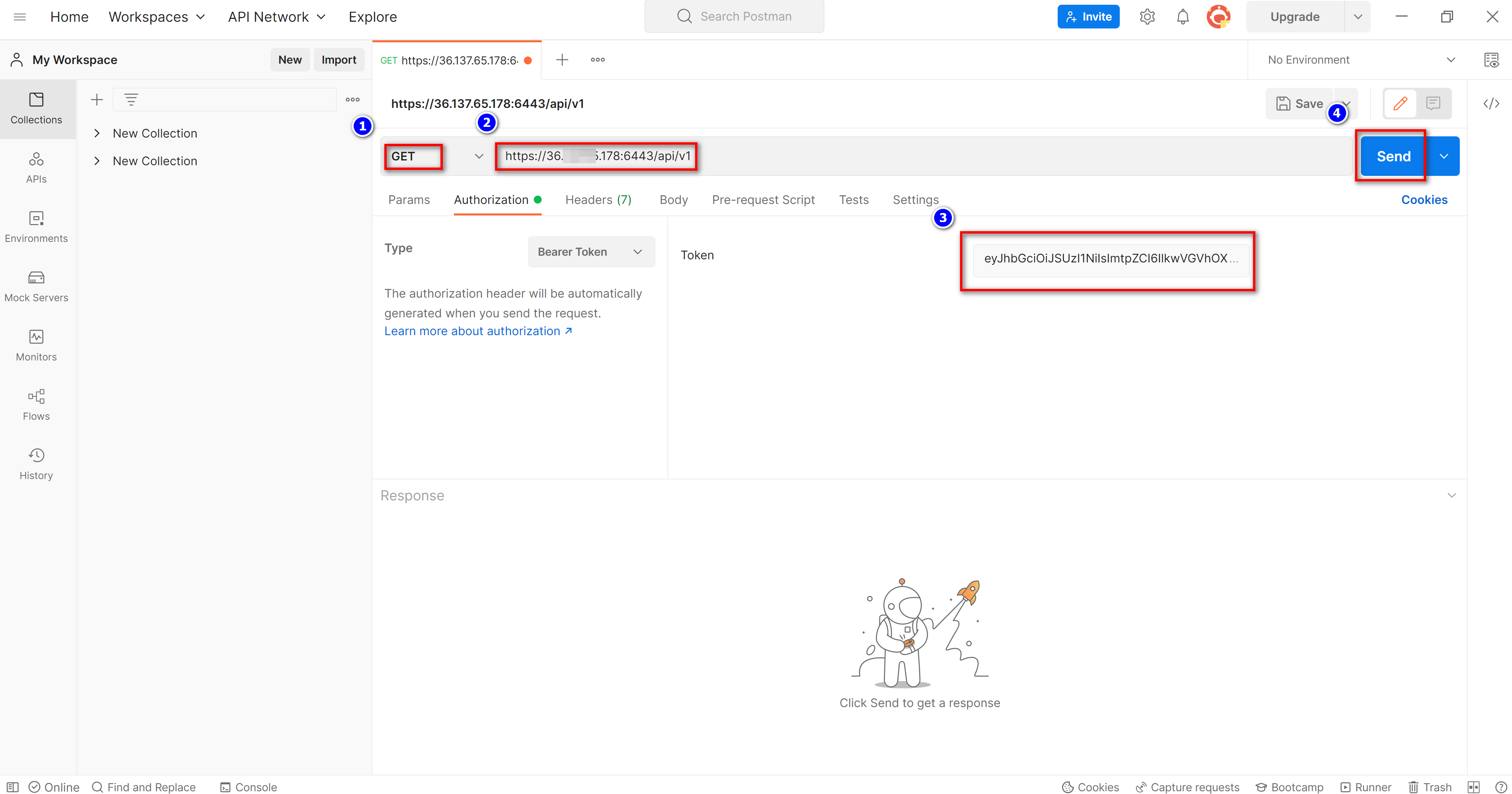 K8s restful api postman 