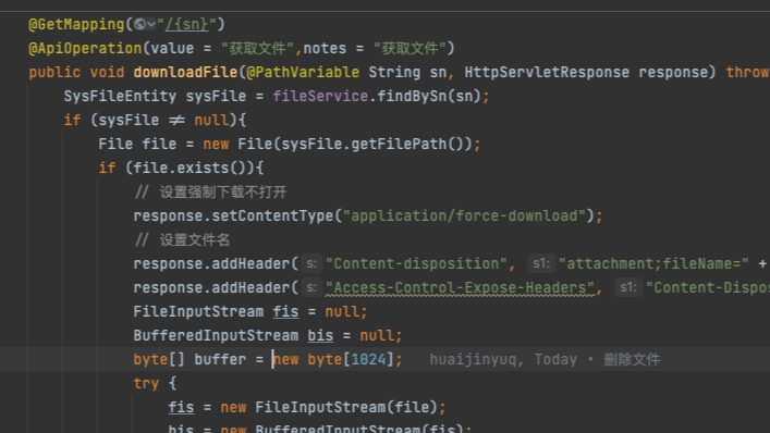 Spring boot + Vue axios 文件下载