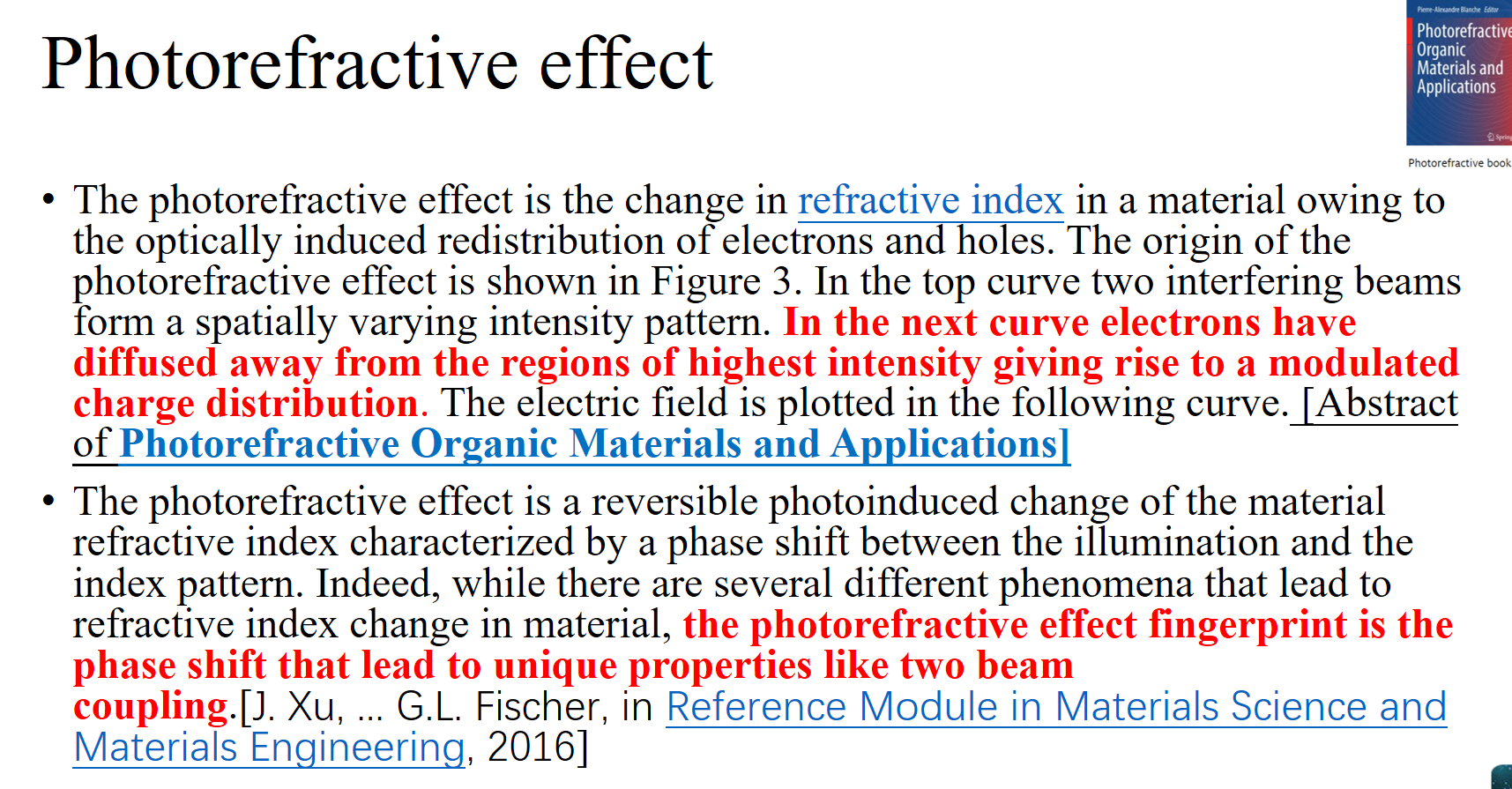 Twobeam coupling, photorefractive effect Stronger_happier 博客园