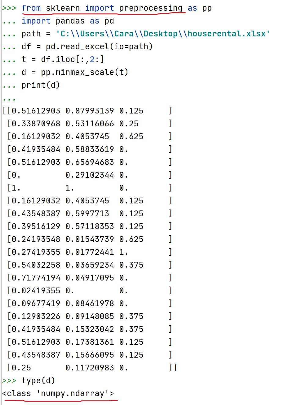 Python 数据标准化 Ministep 博客园