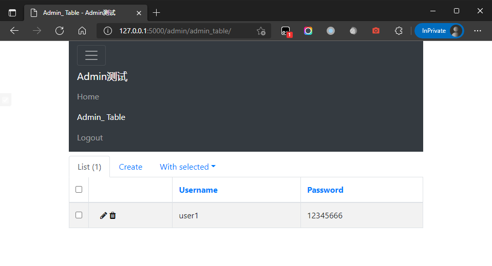使用flask_sqlalchemy、flask_login、flask_admin模拟最简单的管理员后台 左舷弹幕薄 博客园