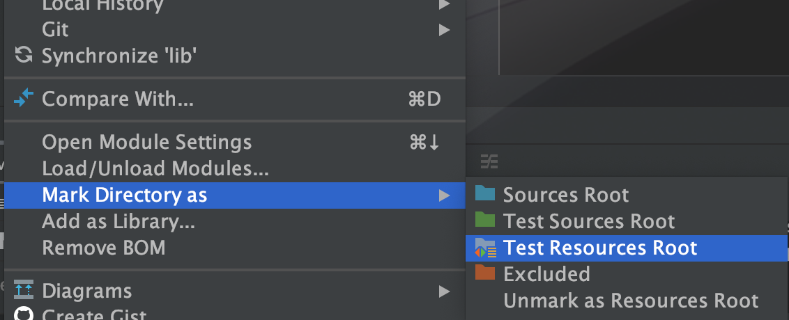 将目录标记为资源文件