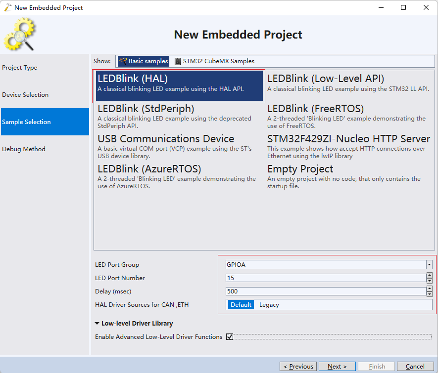 Visual Studio 2022 STM32 LED 
