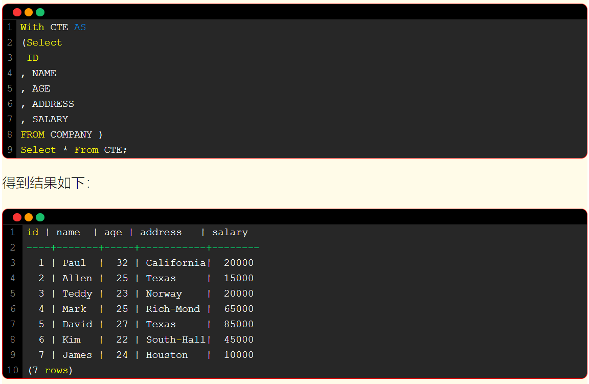 postgresql-cte