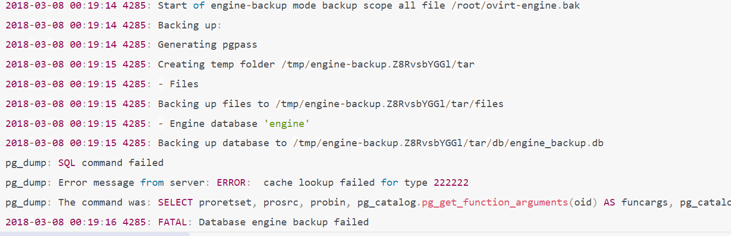PostgreSQL cache lookup failed for type XXXX 错误