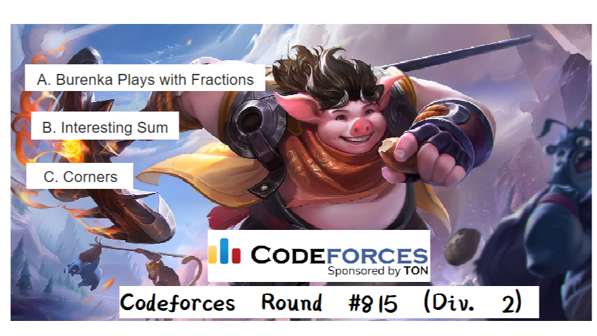 Codeforces Round #815 (Div. 2) 【A~C】