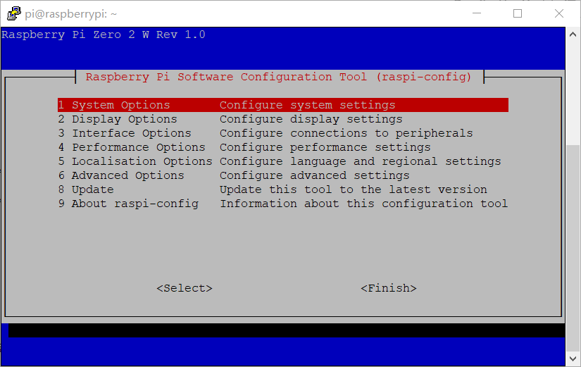 raspi-config