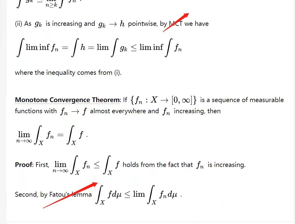 Fatou's Lemma 与单调收敛定理（MCT） - 车天健- 博客园