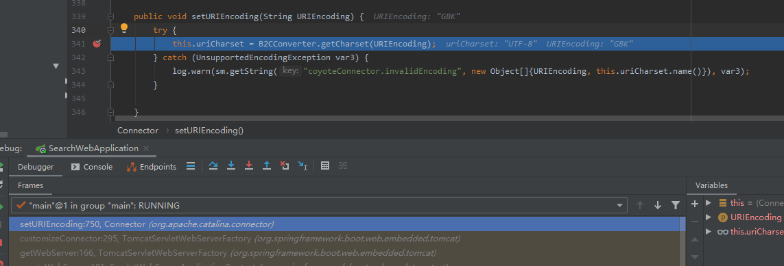 setQueryStringCharset