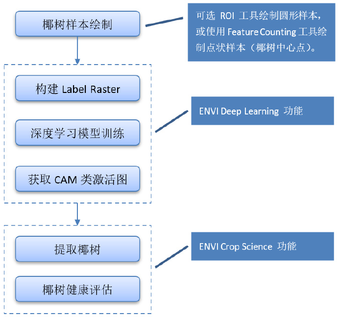 ENVI深度學習工具&ENVI精準農業工具強強聯合提取椰樹