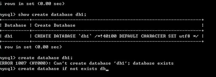 SQL分类-DDL_操作数据库_创建&查询