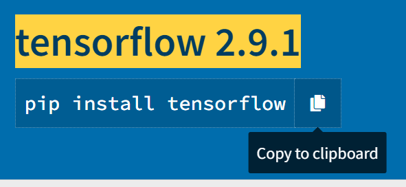 选择 tensorflow 2.9.1