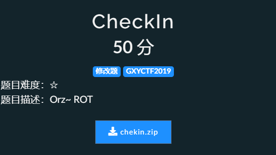 青少年CTF Crypto-Easy CheckIn WP