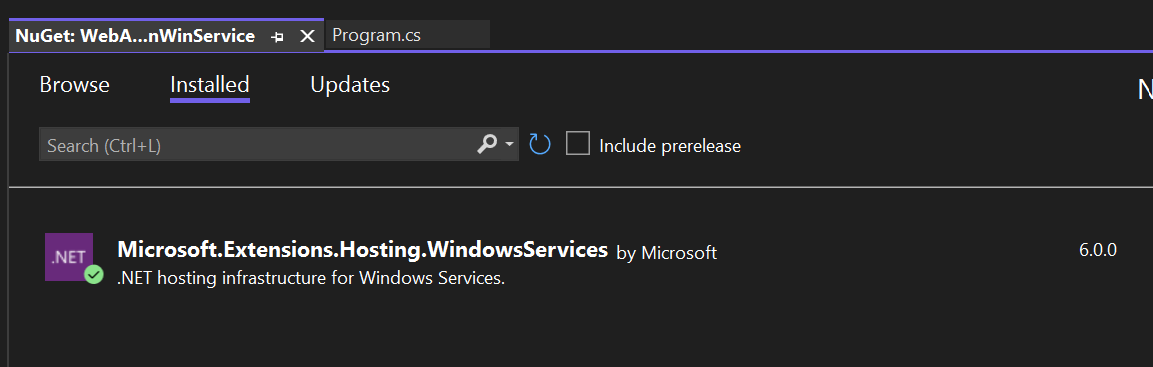 .NET 6学习笔记（3）——在Windows Service中托管ASP.NET Core并指定端口