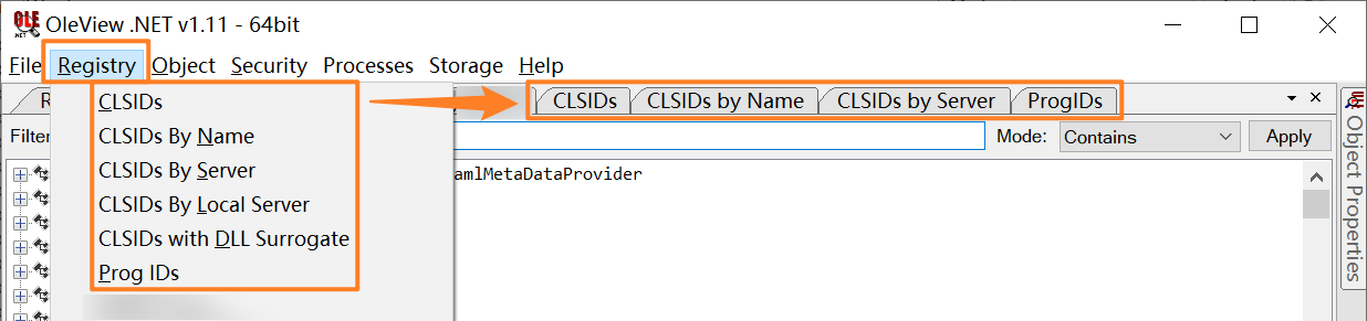 OleViewer CLSIDs/ProgIDs TypeLib