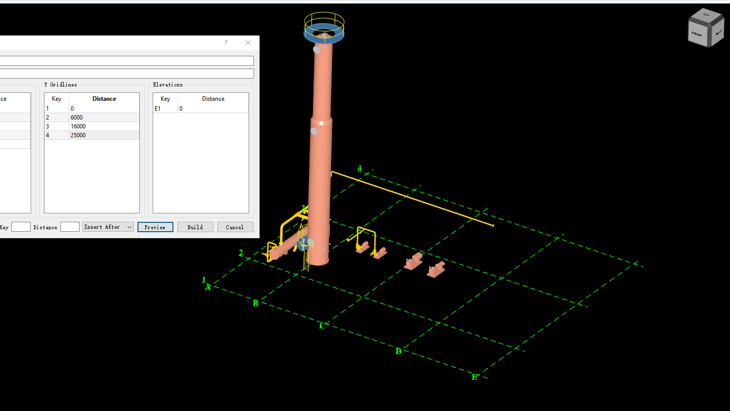 PipeCAD-轴网建模