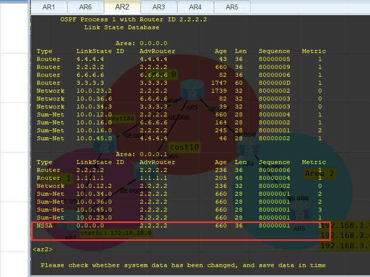 OSPF---特殊区域---NSSA完全NSSA