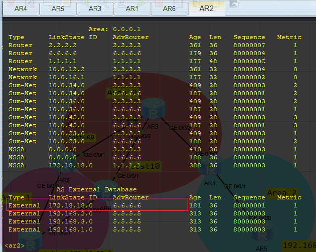 OSPF---特殊区域---NSSA完全NSSA