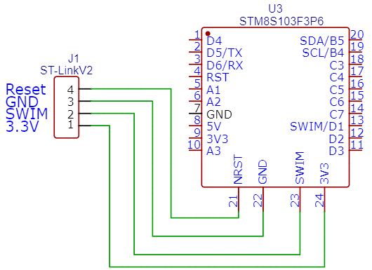 stm8烧录接线图图片