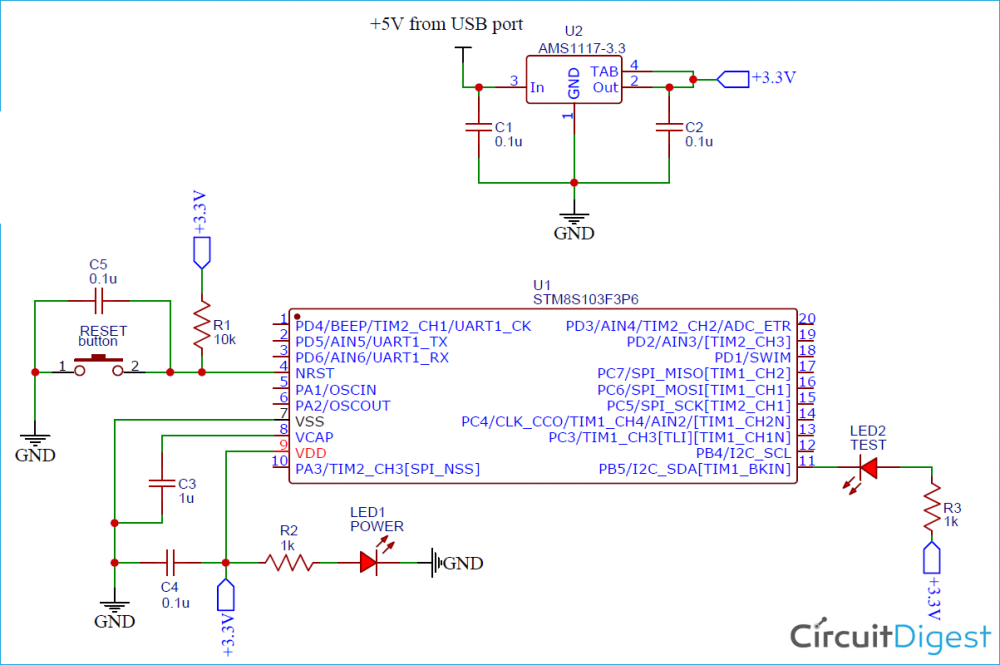 stm8s003k3t6c电路图图片